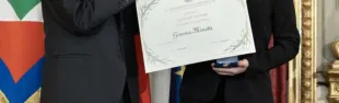 Ginevra Minetti con il Presidente Mattarella