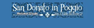 Banner sere d'estate nel borgo