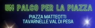 Banner un palco per la piazza