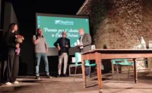 Carlo Petrini e il Sindaco David Baroncelli