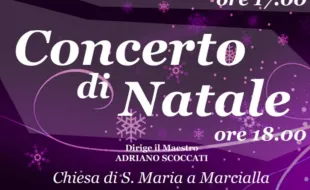 Locandina Concerto di Natale e S. Messa a marcialla