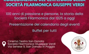 100 anni Società filarmonica G. Verdi_locandina