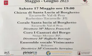 Locandina Itinerari Vocali nel Chianti 2025