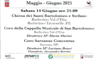 Concerto Barberino 14 giugno itinerari vocali_locandina