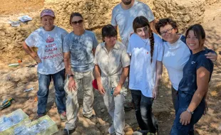 Gruppo archeologi scavi San Pietro in Bossolo