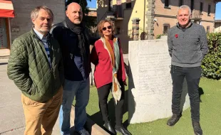 Brian Ansley Newport in visita a Tavarnelle