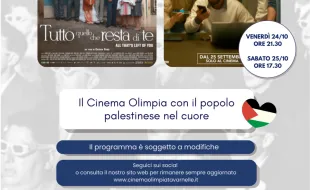 Locandina proiezioni cinematografiche