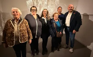 Gruppo mostra Mad ed il Sindaco David Baroncelli