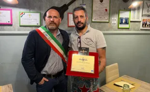 Antonino Adria ed il Sindaco David Baroncelli