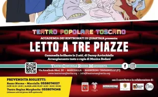 Locandina letto a tre piazze