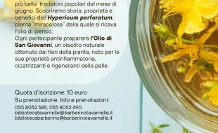 locandina olio di iperico