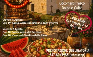 Locandina festa del Santo Patrono San Donato in Poggio 2026