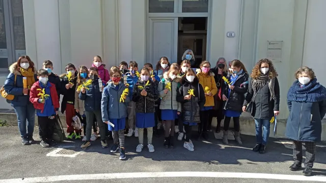 Foto con gli studenti