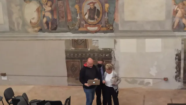 foto restauro affresco badia