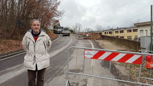 Foto Vicesindaco lavori di scavo fibra ottica