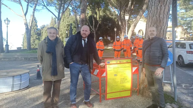 Foto lavori in corso cablaggio a Barberino V.E.