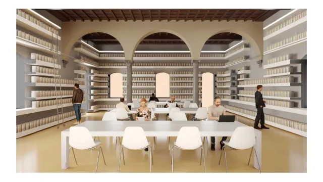 immagine rendering casa della cultura