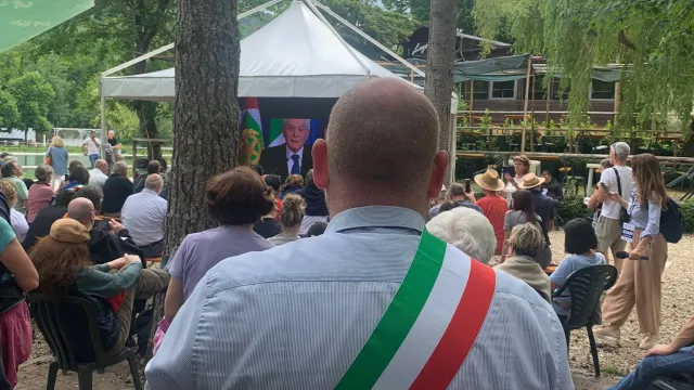 immagine Sindaco Baroncelli alla marcia di Barbiana 2023