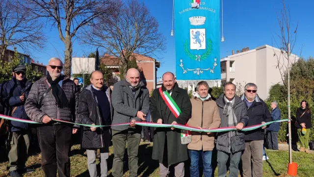 immagine intitolazione campo sportixo sindaco Morandi