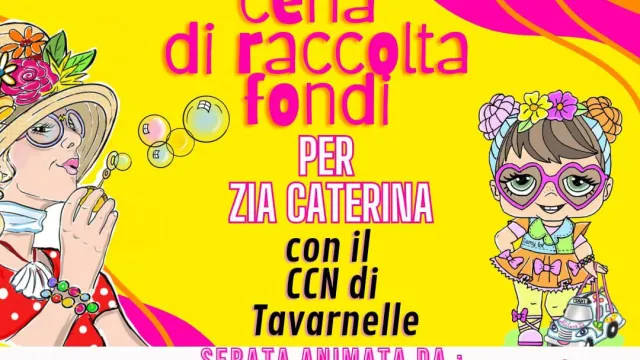immagine cena raccolta fondi