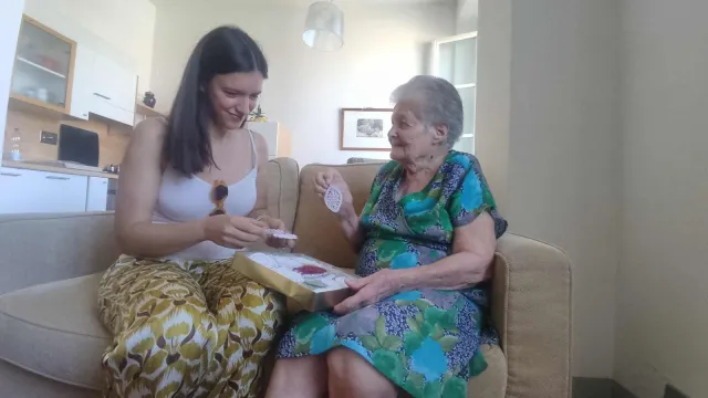 Silvia Fedi e la nonna