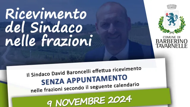 Ricevimento Sindaco in frazioni senza appuntamento_banner
