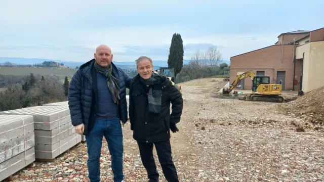 Lavori Bustecca -Il Sindaco David Baroncelli e Assessore Lavori P. Roberto Fontani