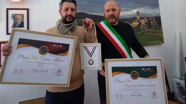 Antonino Adria ed il Sindaco David Baroncelli