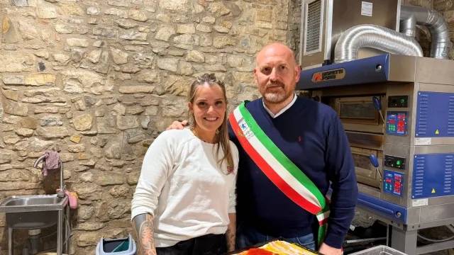 Giada lepri ed il Sindaco David Baroncelli