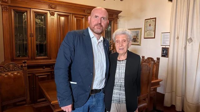 Il Sindaco e Mirella Lotti