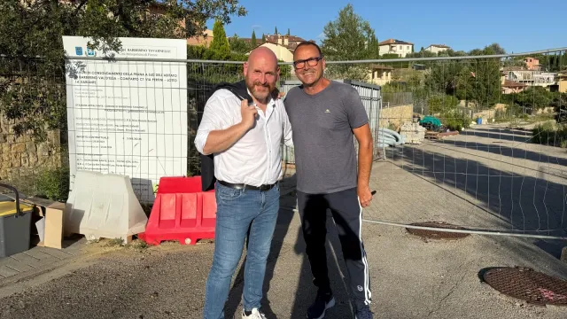 Lavori frana via Pertini