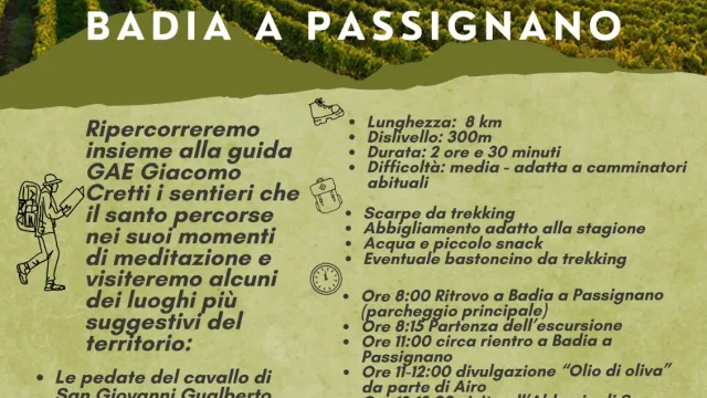 In cammino a Badia a Passignano 