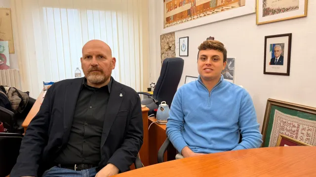 Il Sindaco David Baroncelli e  Niccolò Cappelli