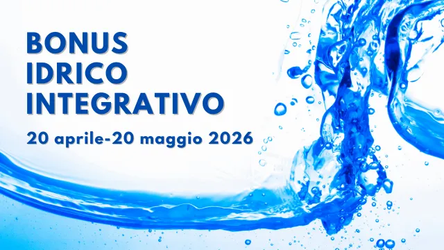Bonus idrico integrativo 2026 banner