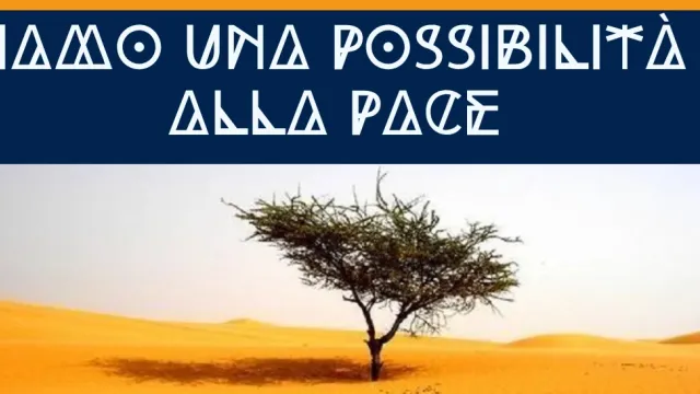 Banner diamo una possibilità alla pace