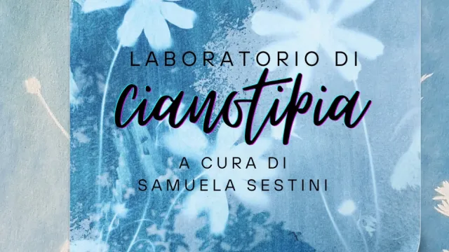 Banner laboratorio di cianotipia