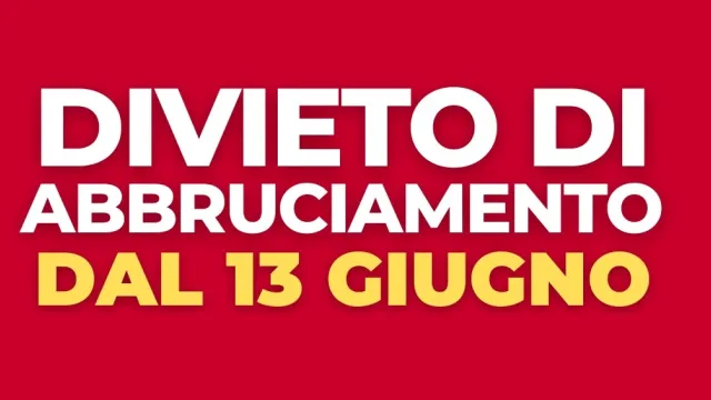 Banner divieto di abbruciamento