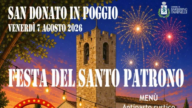 Locandina festa del Santo Patrono San Donato in Poggio 2026