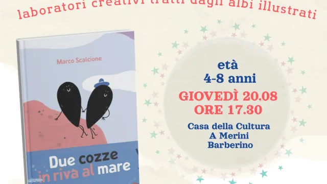 Banner due cozze in riva al mare