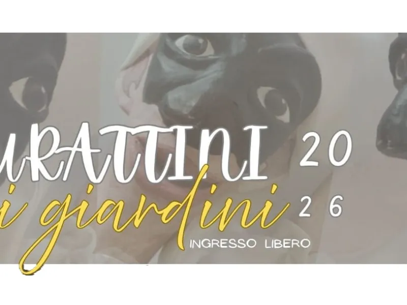 Banner burattini nei giardini