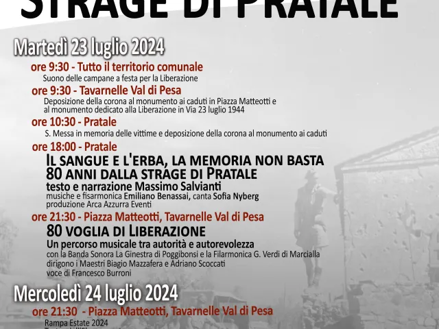 80° anniversario Liberazione e Strage di Pratale